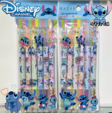 Lilo & Stitch Μαρκαδόροι Υπογράμμισης Πολύχρωμοι 6τμχ (E-892) - Image 2