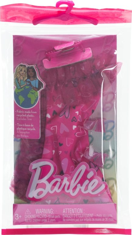 Mattel Barbie: Fashion Pack - Pink Dress with Hearts (HRH36) - Image 2