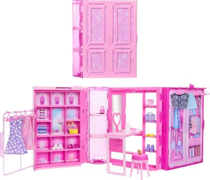 Mattel Barbie: Dream Closet - Fold & Go Δωμάτιο Μόδας (HXD59) - Image 2