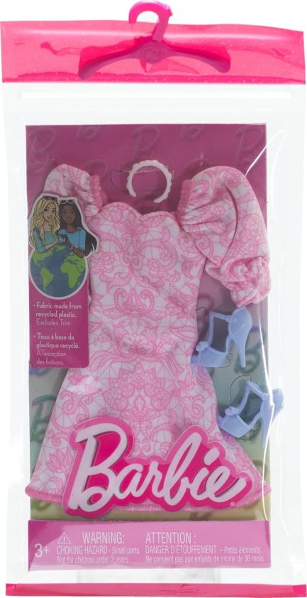 Mattel Barbie: Fashion Pack - Pink Dress with Blue High Heels (HRH40) - Image 2
