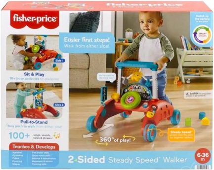 Fisher Price Παίζω και Μαθαίνω: Εκπαιδευτική Στράτα – Αυτοκινητάκι 3 Σε 1 (Μιλάει EN,GR,TR) HJP48 - Image 2