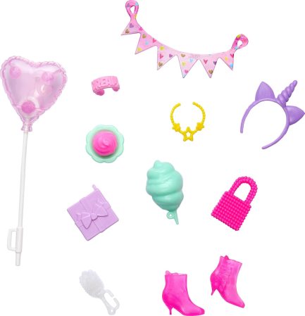 Mattel Barbie: Pink Heart Balloon Accessories (HWV73) - Image 2