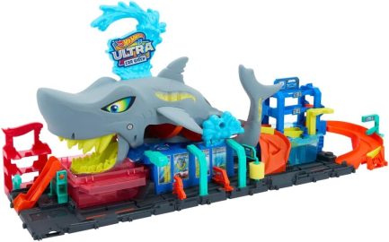 Mattel Hot Wheels: City - Ultra Shark Car Wash Πλυντήριο Αυτοκινήτων (HTN82) - Image 2