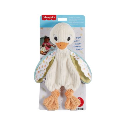 Fisher-Price® Snuggle Up Goose -Πανάκι Μωρού Παπάκι από Ύφασμα (HRB16) - Image 4