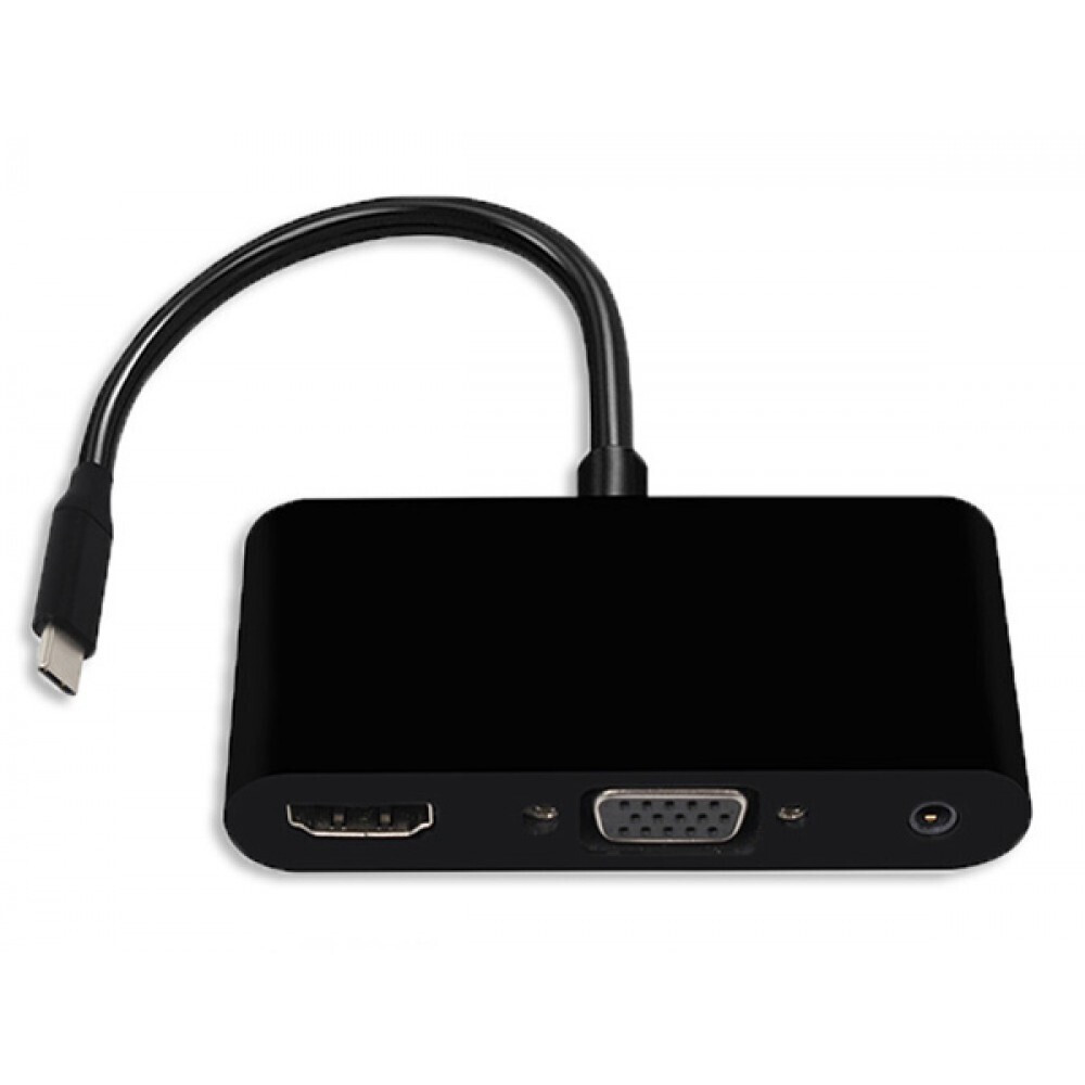 Powertech Μετατροπέας USB-C male σε 3.5mm / HDMI / VGA female (CAB-UC064)