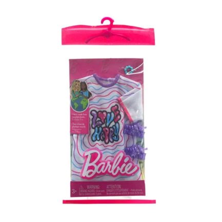 Mattel Barbie: Fashion Pack - Color Striped Dress With Stamp (HRH38) - Image 3