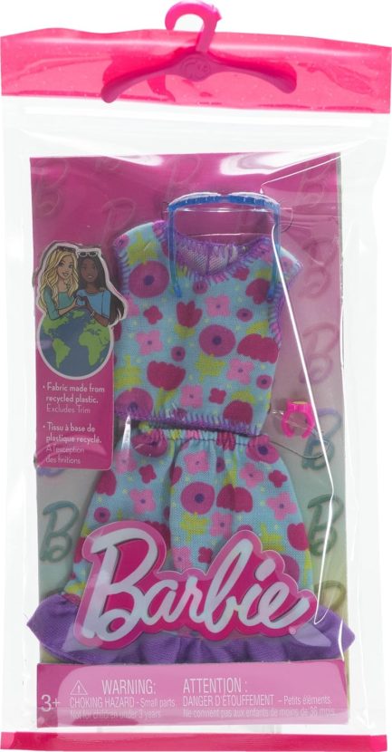Mattel Barbie: Fashion Pack - Turquoise Skirt And Top With Flowers (HRH39) - Image 2