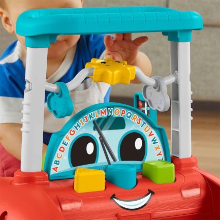 Fisher Price Παίζω και Μαθαίνω: Εκπαιδευτική Στράτα – Αυτοκινητάκι 3 Σε 1 (Μιλάει EN,GR,TR) HJP48 - Image 4