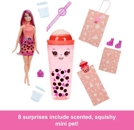 Mattel Barbie: Pop Reveal - Bubble Tea Series Mango Mochi Doll (HTJ22) - Image 4