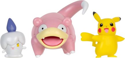 Jazwares Παιχνίδι Μινιατούρα Pokemon Battle Figure-3 (Pikachu , Litwick, Slowpoke)(JW095155-W18) PKW3056 - Image 2