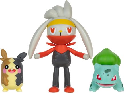 Jazwares Παιχνίδι Μινιατούρα Pokemon Battle Figure-3 (Morpeko full Belly Mode, Bulbasaur , Raboot)(JW095155-W18) PKW3055 - Image 2