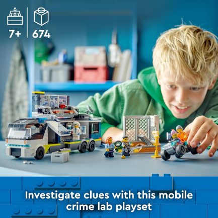 LEGO® City: Παιχνίδι Αστυνομικό Φορτηγό με Κινητό Εγκληματολογικό Εργαστήριο (60418) - Image 3