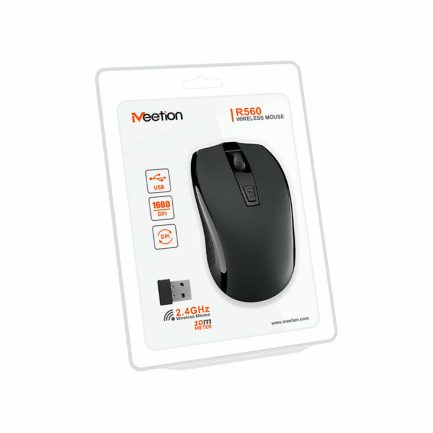 Meetion R560 Ασύρματο Ποντίκι Μαύρο - Image 5