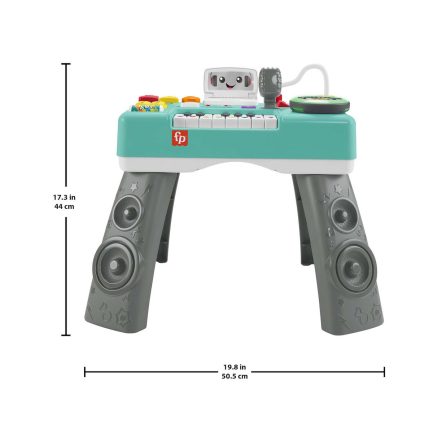 Fisher-Price Eκπαιδευτικό Μουσικό Τραπέζι Dj με Φώτα και Ήχους (Αγγλικά, Εληνικά & Τούρκικα) (HRB61) - Image 3