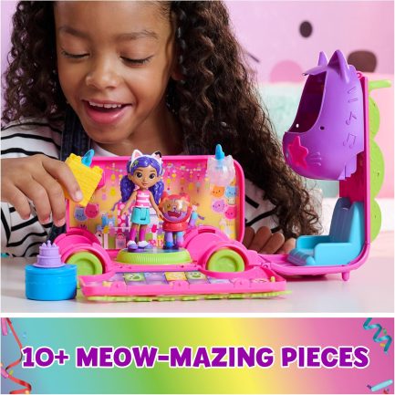 Spin Master Gabby's Dollhouse: Cat-Errific Celebration - Purrfect Party Bus Playset (6068015) - Image 4