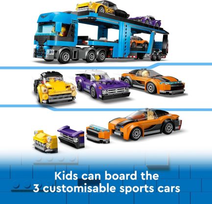 LEGO® City Great Vehicles: Car Transporter Truck with Sports Cars (60408) - Image 6