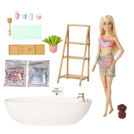 Mattel Barbie: Wellness - Μπάνιο με Κομφετί Τζακουζι (HKT92) - Image 3