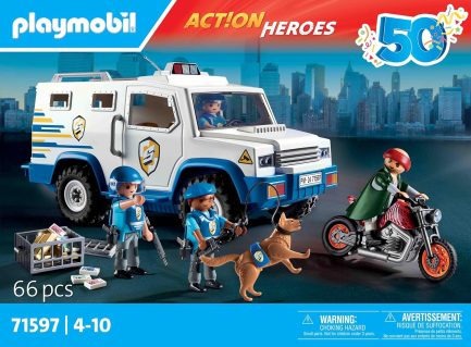 Playmobil Action Heroes Όχημα Χρηματαποστολής για 4-10 ετών (71597) - Image 4