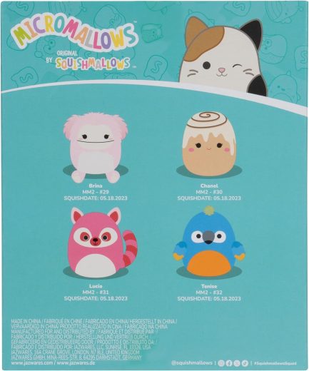 Squishmallows Original Micromallows 4-Pack (6CM) (SQMM0006) - Image 4
