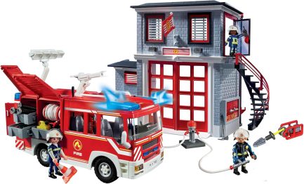 Playmobil Action Heroes Αρχηγείο και Όχημα Πυροσβεστικής (71603) - Image 6
