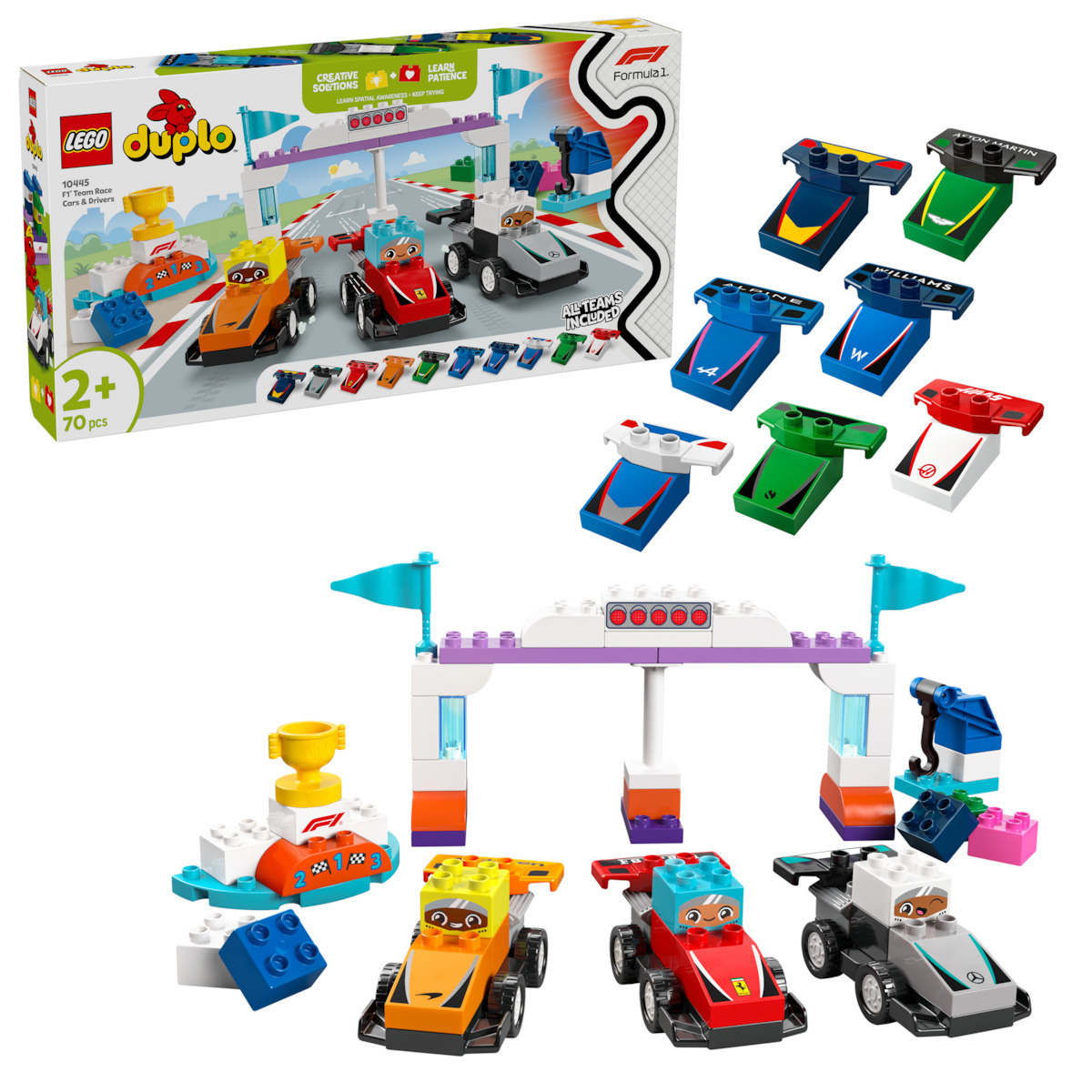 LEGO® DUPLO® Town: F1® Team Race Cars & Drivers (10445)