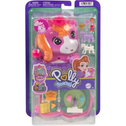 Παιχνιδολαμπάδα Mattel Polly Pocket: Tiny Worlds - Pony Rodeo Playset (JCR39) - Image 3