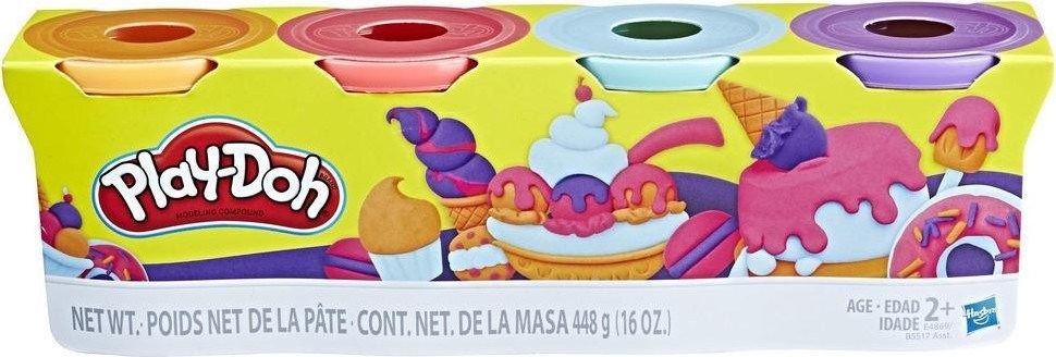 Hasbro Play-Doh Sweet Color Tubs (Pack of 4) (E4869)