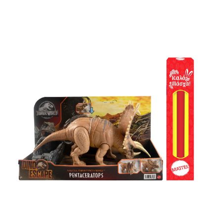 Παιχνιδολαμπάδα Mattel Jurassic World Dino Escape: Mega Destroyers - Pentaceratops (HCM05)
