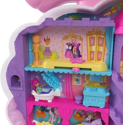 Παιχνιδολαμπάδα Mattel Polly Pocket Mini - Μονόκερος Ουράνιο Τόξο Σετ (HKV51) - Image 2