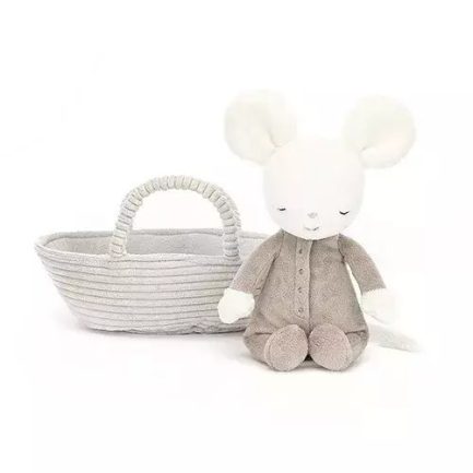 Jellycat Λούτρινο Rock-a-Bye Ποντικάκι 19 εκ. (JC-ROCK4M) (Με Δώρο Λαμπάδα) - Image 2