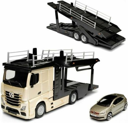 Bburago Σετ Φορτηγό Mercedes-Benz Actros with Polo GTI για 3+ Ετών (18-31458) - Image 3
