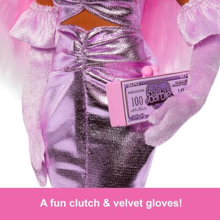 Παιχνιδολαμπάδα Mattel Barbie Deluxe Fashionistas: Ρόζ Μαλλιά (HYV25) - Image 4