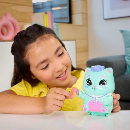 Παιχνιδολαμπάδα Mattel Polly Pocket: Tiny Worlds - Set Sail Kitty Playset (JCR37) - Image 3