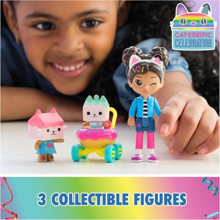 Παιχνιδολαμπάδα Spin Master Gabby's Dollhouse: Cat-Errific Celebration - 'Gabby's' Kitty Care Figure Set (6069425) - Image 3