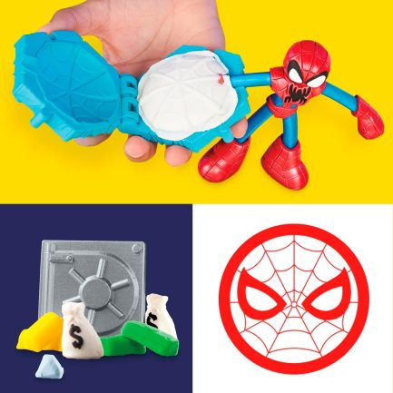 Παιχνιδολαμπάδα Hasbro Play-Doh Marvel: Spider-man - Launch And Slice Battle (F9827) - Image 5