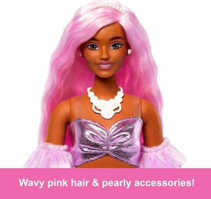 Παιχνιδολαμπάδα Mattel Barbie Deluxe Fashionistas: Ρόζ Μαλλιά (HYV25) - Image 5