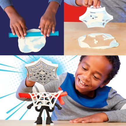 Παιχνιδολαμπάδα Hasbro Play-Doh Marvel: Spider-man - Launch And Slice Battle (F9827) - Image 6
