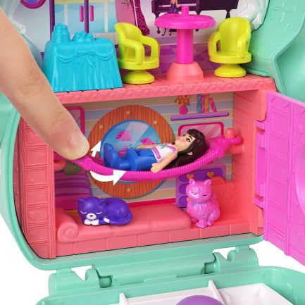 Παιχνιδολαμπάδα Mattel Polly Pocket: Tiny Worlds - Set Sail Kitty Playset (JCR37) - Image 5