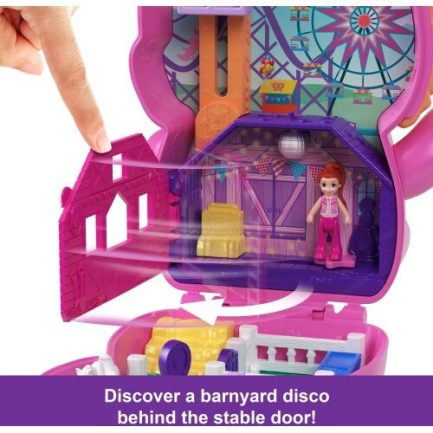 Παιχνιδολαμπάδα Mattel Polly Pocket: Tiny Worlds - Pony Rodeo Playset (JCR39) - Image 7