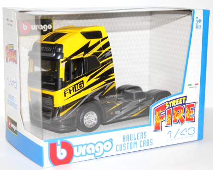 Bburago Street Fire Haulers Custom Cabs Haulers 1/43 Hauler Custom Cabs VOLVO για 3+ Ετών (18-32205) - Image 2