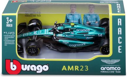 Bburago  Formula 1 Aston Martin F1 Team AMR23 - F. Alonso 14 Season 2023 - Scale 1:43 (18-38090) - Image 7