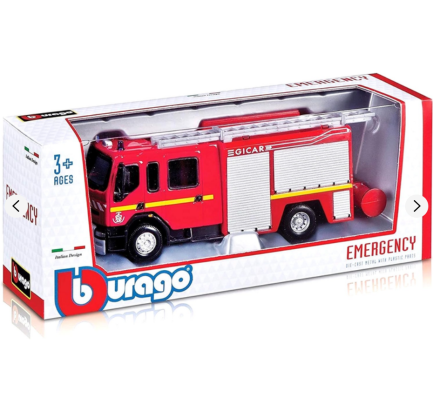 Bburago 1:50 Scale Emergency Force Renault Premium Gicar Fire Engine για 3+ Ετών (18/32002)(4893993320028) - Image 3