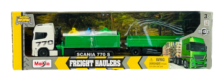 Maisto Scania - S770 V8 Camion With Grue 2021 - Blanc Vert - 1/64 (11682-04) - Image 2