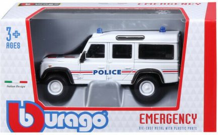 Bburago Αυτοκινητάκι Emergency Land Rover Police για 3+ Ετών (18/32003) - Image 2