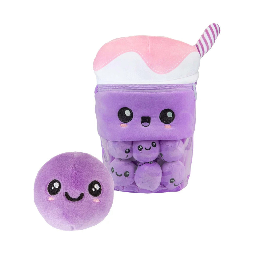 Λούτρινο Pms Boba Bubble Tea Μωβ 6τεμ Μινι Bubbles 35cm - PM456220 (5050565860026)