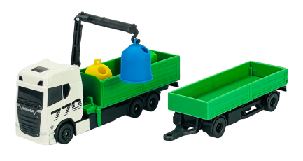 Maisto Scania - S770 V8 Camion With Grue 2021 - Blanc Vert - 1/64 (11682-04) - Image 3
