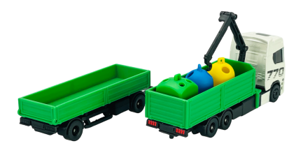 Maisto Scania - S770 V8 Camion With Grue 2021 - Blanc Vert - 1/64 (11682-04) - Image 4