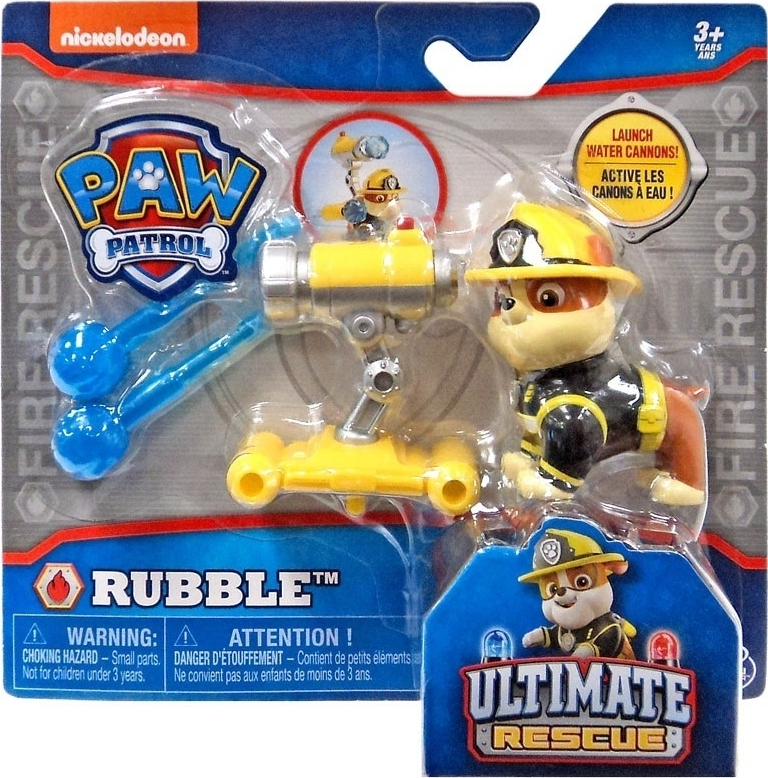 Spin Master - Paw Patrol Aπόλυτη Διάσωση Φωτιάς - Ο Rubble με Πυραύλους Νερού (20103602)