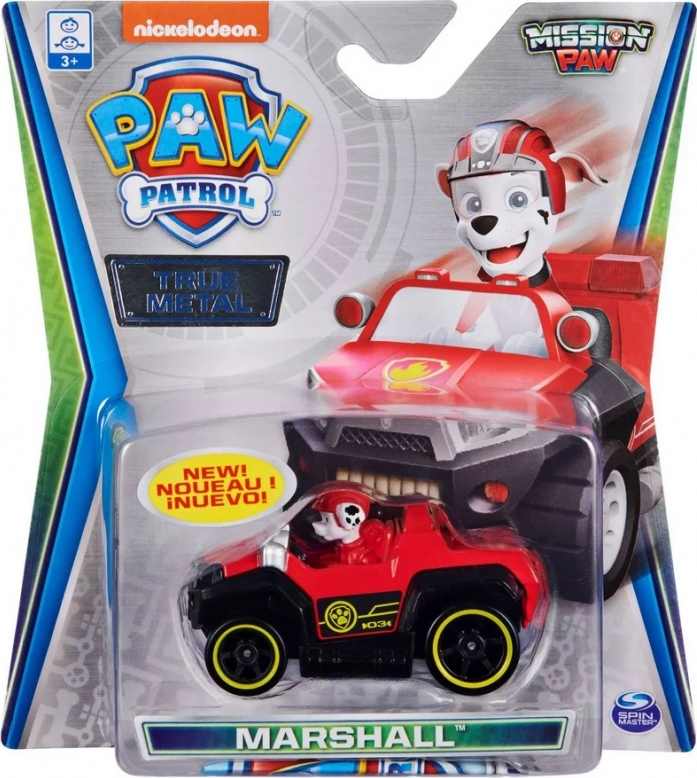 Spin Master Paw Patrol:Μεταλλικά Οχήματα Mission Paw :Marshall True Metal Vehicle (20133192/6054503)