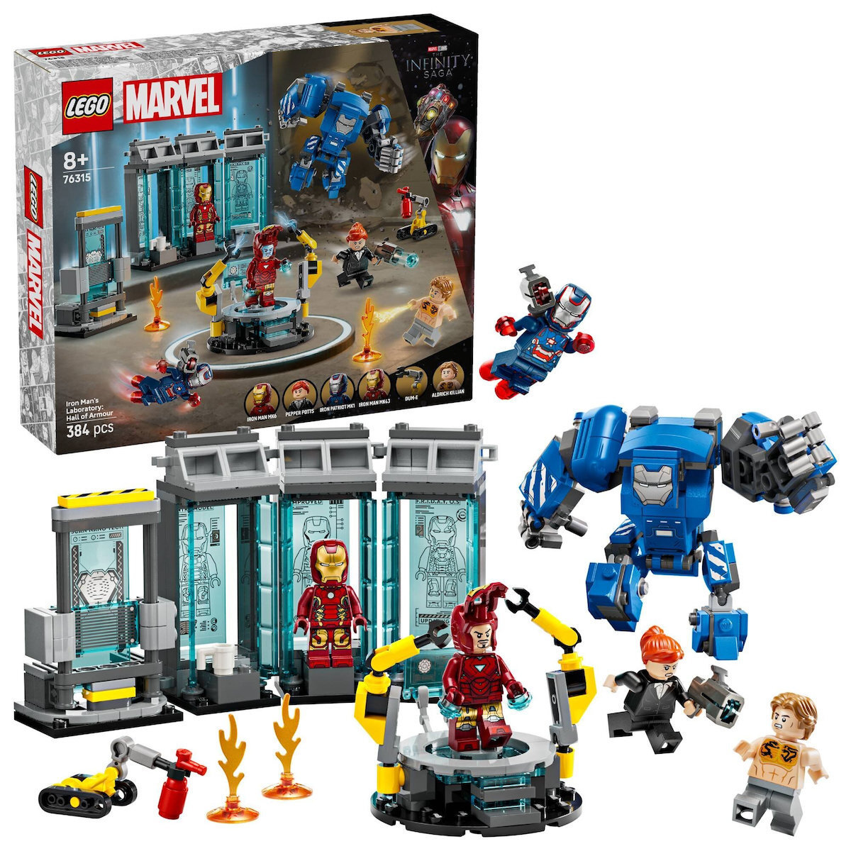 LEGO® Marvel: Το Εργαστήριο του Άιρον Μαν - Η Αίθουσα Στολών (76315)